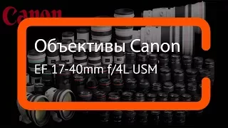 Видеообзор: многозадачный объектив Canon EF 17-40mm f/4L USM