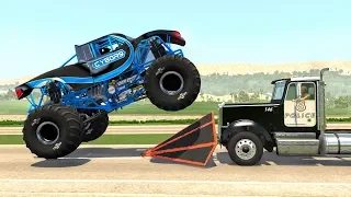 Crazy Police Chases #68 - BeamNG Drive Crashes