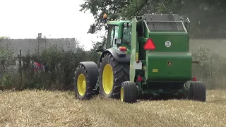 пресс подборщик John Deere 590, обзор, тест - драйв