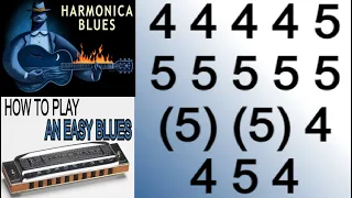 HOW TO PLAY A BEGINNERS BLUES, H. C. MAN STYLE HARMONICA ( C DIATONIC ), ARMÓNICA C, GAITA DE BOCA C