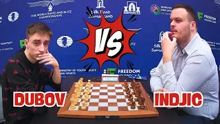 DUBOV vs INDJIC  || World Blitz Chess 2023 - R4