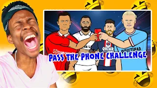 442oons : Football Pass The Phone Challenge (Feat Ronaldo Messi Neymar Mbappe and more) Reaction