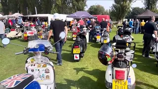 Liverpool Lost Boys Scooter Club , Scoots In The Park 2023 . Sefton Park Cricket Club Liverpool .