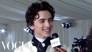 Timothée Chalamet on His Met Look & Meeting Keke as a Teen | Met Gala 2021 with Keke Palmer | Vogue