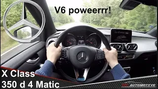 Mercedes X 350 d 4Matic POV Test Drive + Acceleration 0 - 195 km/h
