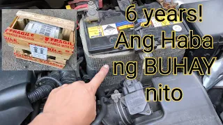 abot ng 6 years ang battery ng kotse ko ganito lang naman ang ginawa ko | tips long life car battery
