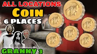 All location of coin in granny 3 | How To Find Coin in granny chapter 3