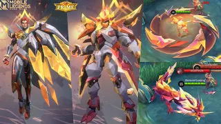 Yu Zhong Cosmic Dragon New M5 PRIME Skin, Skill Effect & Gameplay | Mobile Legends