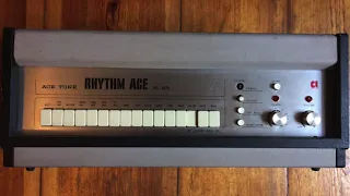 Ace Tone Rhythm Ace FR-1 Demo (Vintage Drum Machine)