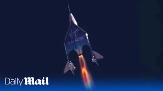 Virgin Galactic's first space tourists blast off on spaceflight