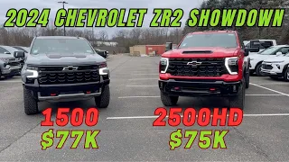 2024 Chevrolet Silverado 1500 ZR2 vs 2024 Chevrolet Silverado 2500HD ZR2 first impressions: round 1