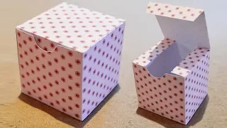 DIY Boite Cadeau en papier - Comment faire une boite carrée