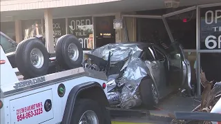 Deadly crash in Pembroke Park after car goes airborne, ejecting driver