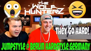 JumpStyle HardJump Shuffle @ Berlin HardStyle Germany | THE WOLF HUNTERZ Jon and Travis Reaction
