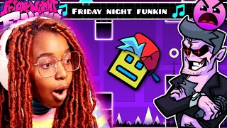 Wait Geometry Dash HAS FRIDAY NIGHT FUNKIN'? | Shonyx