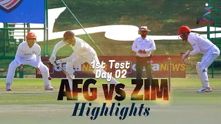Afghanistan vs Zimbabwe Highlights | 1st Test | Day 2 | Afghanistan vs Zimbabwe in UAE 2021