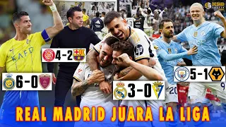 REAL MADRID JUARA, Dapat Give Away Dari Barca - Ronaldo HATTRICK, Al Nassr Pesta - Haaland QUATTRICK