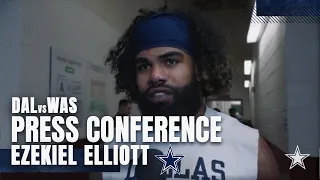 Ezekiel Elliott Postgame Week 14 | #DALvsWAS | Dallas Cowboys 2021