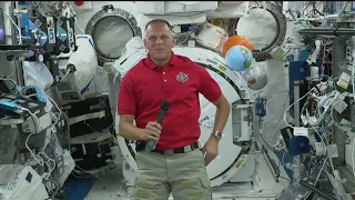 ASTRONAUT DISCUSS LIFE ABOARD THE SPACE STATION WITH WBUR-FM AND WHTM-TV