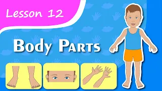 Learning BODY PARTS! Lesson 12. Educational video for young children (Early childhood development).