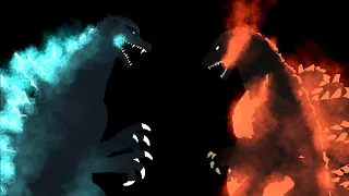 Godzilla 2004 Vs Godzilla Heisei 1995 /// Stick Nodes Pro