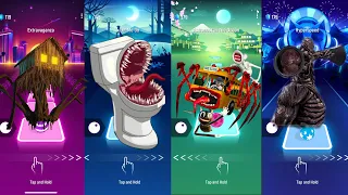 House Head vs Toilet Monster vs Bus Eater vs Siren Head  Tiles Hop EDM Rus