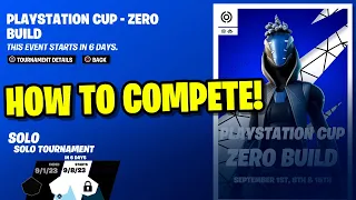 How to Compete in New PLAYSTATION CUPS in Fortnite 2023! (PS Cup)