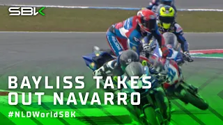 Bayliss and Navarro CRASH in FP1 😮 | #NLDWorldSBK 🇳🇱