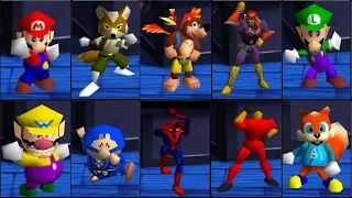 Smash Remix 1.5 - All characters Continue Screen (Classic Mode)