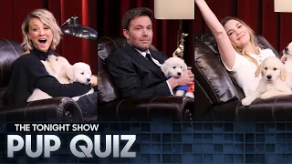Pup Quiz with Kaley Cuoco, Ben Affleck and Drew Barrymore | The Tonight Show Starring Jimmy Fallon
