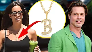 Brad Pitt's girlfriend Ines de Ramon wears golden “B” necklace in his honor | Rumour Juice