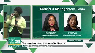 Mayor Duggan District 3 Charter Mandated Meeting