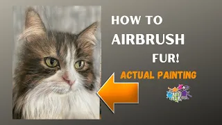Painting a cat portrait an airbrush tutorial!