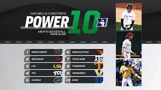 College baseball rankings: Wake Forest, Arkansas lead a close race in Power 10