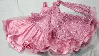 DIY: Baby Frock Cutting And Stitching / 4 To 5 Year Girl Gown || Party Wear Baby Gown Kaise Banaen