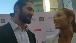 Becky lynch and Seth Rollins Interview