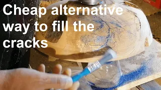 Cheap alternative way to fill the cracks in Bowls - Woodturning How To