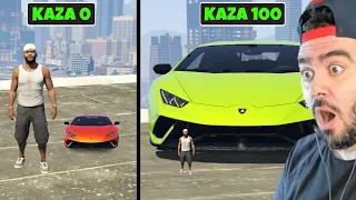 HER KAZA YAPTIĞIMDA LAMBORGHINI ARABAM DAHA DA BÜYÜYOR - GTA 5 MODS