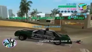 GTA Vice City Vigilante Mission Play #1, 4/12/2016