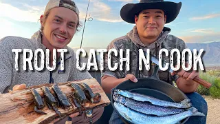 Convict Lake TROUT AND CRAYFISH Catch n Cook! Eastern Sierra Fishing