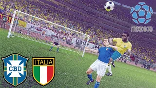 RETRO STYLE WORLD CUP FINAL 1970! - BRAZIL V ITALY!