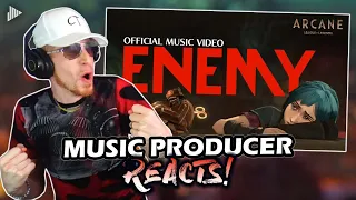 Music Producer Reacts to Imagine Dragons & JID - Enemy | Arcane OST