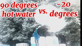 90 DEGREES HOT WATER VS. -20 DEGREES OUTSIDE