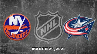 NHL Islanders vs Blue Jackets | Mar.29, 2022
