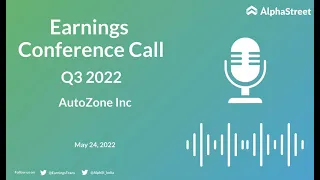 AZO Stock | AutoZone Inc Q3 2022 Earnings Call