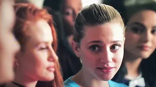 Riverdale 1x03 Betty/Veronica/Cheryl Watches Chuck Get Kicked Out of School Scene!!!