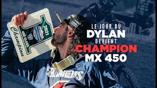 "Le jour où Dylan devient Champion MX US 450" sur une Yamaha YZF450