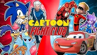 ULTIMATE RACE! (Sonic vs Flash, Sash Lilac, Lighting McQueen, Road Runner & More) CARTOON FIGHT CLUB