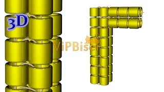 Жгут ндебеле на 4 бисерины. 3d урок