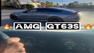 Mercedes Gt63s Amg in Morocco  DRIFT & TOP SPEED ( +320km/h )